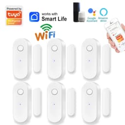 Tuya WiFi Door Sensor Window Anti-intrusion Door Open Close Burglar Security Alarm Magnetic Sensor Smart Life Alexa Google Home
