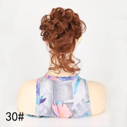 Messy Fringe Claw Clip Bun Synthetic Curly Messy Bun Hair Piece Loose Wispy Fringe Hair Extension For Women Multiple Shades