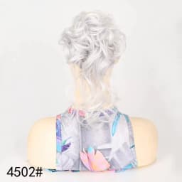 Messy Fringe Claw Clip Bun Synthetic Curly Messy Bun Hair Piece Loose Wispy Fringe Hair Extension For Women Multiple Shades