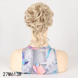 Messy Fringe Claw Clip Bun Synthetic Curly Messy Bun Hair Piece Loose Wispy Fringe Hair Extension For Women Multiple Shades