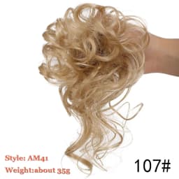 Synthetic Chignon Hair Bun Messy Scrunchie Elastic Band Fake Hair Extension Updo Donut Roller Scrunchie Hair Pieces for Women