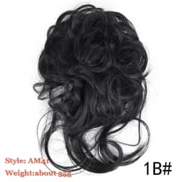 Synthetic Chignon Hair Bun Messy Scrunchie Elastic Band Fake Hair Extension Updo Donut Roller Scrunchie Hair Pieces for Women