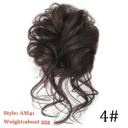 Synthetic Chignon Hair Bun Messy Scrunchie Elastic Band Fake Hair Extension Updo Donut Roller Scrunchie Hair Pieces for Women