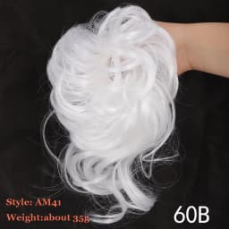 Synthetic Chignon Hair Bun Messy Scrunchie Elastic Band Fake Hair Extension Updo Donut Roller Scrunchie Hair Pieces for Women