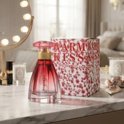 50ml WARMKISS Ladies Perfume Red Gradient Skirt Shape Bottle Long Lasting Sweet Floral Fruity Scent Valentine Dating Gift