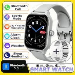 2026 New Men's Smart Watch Women's Gift Heart Rate Blood Oxygen ECG Sports Fitness Watch Electronics BT Call Outdoor Smartwatch