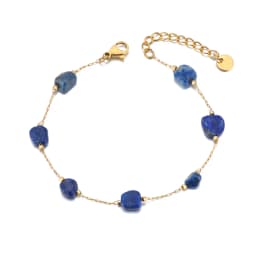 Lokaer Colorful Natural Stone Beads Necklace Bracelet Sets for Women Trendy Bohemia Stainless Steel Handmade Jewelry Tiki N24081