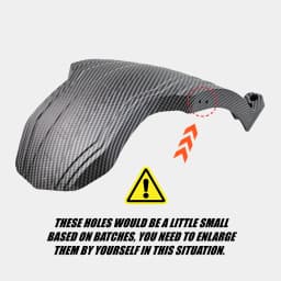 Original Mudguard for TEVERUN Electric Scooter FIGHTER SUPREME 7260R Fender of Both Front & Rear 13-Inch Motor Splash Guard