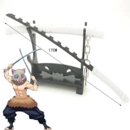 6.7inch Metal Demon Slayer Katana Anime Kimetsu No Yaiba Tanjirou Ninja Knife Real Japanese Katana Mini Samurai Sabre Toy Gift