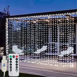 LED Curtain Light String USB Fairy Garland Lamp Remote 8 Lighting Modes for Home Christmas Wedding Room New Year 2027 Decoration