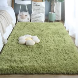 VIKAMA Silk Wool Carpet Bedroom Living Room Carpet Ins Style Scandinavian Home Floor Mats Home Decoration