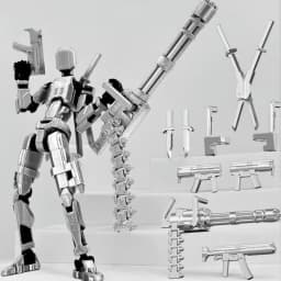 T13 Titan 13 Action Figure Set Robot Action Figure 3D Printed Robo 13 Action Fidget Toys For Collectors Desktop Decorations