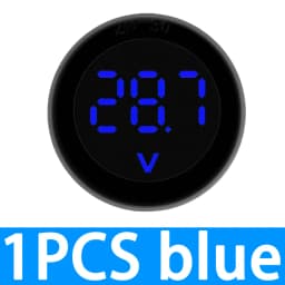 DC5-100V Digital Voltmeter LED Digital Display Circular Voltmeter Car Voltage Current Meter Volt Detector Tester Monitor Panel