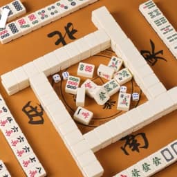 Living Room Decoration Mahjong Home Entertainment Large Medium and Small Size Flawless Monochrome Mahjong Ivory Set