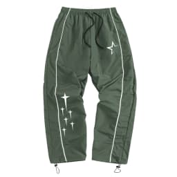 Men's Stars Print Trendy Sporty Pants with Lines Gym Workout Running Trousers with Side Pockets Athletic Quick Dry Sweatpants