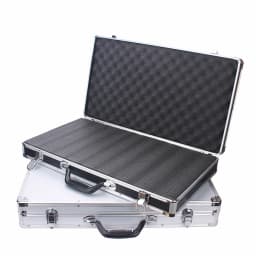 Tool Box Aluminium Equipment Case Protable Toolbox for Mechanic Large Capacity Suitcase Hard Case 58x32x8.5cm Rectangular toolbo
