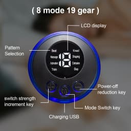 1PC Foot Massager TENS for Muscle Relaxation,LCD Display Screen,Back Massager & Legs Massager Pad with Remote Control