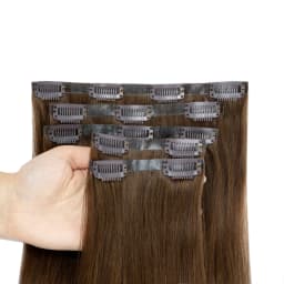 Invisible PU Weft Clip In Extension Human Hair Injected Clip in Hair Weft Machine Remy 12"-24" 7Pcs Silk Straight Clip On Hairs