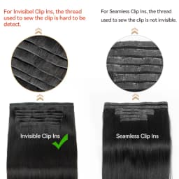 Invisible PU Weft Clip In Extension Human Hair Injected Clip in Hair Weft Machine Remy 12"-24" 7Pcs Silk Straight Clip On Hairs
