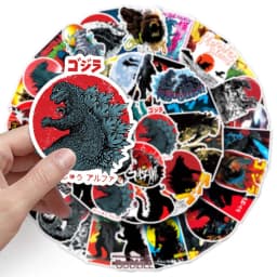 50PCS Godzilla DIY Cartoon Stickers Phone Trunk Refrigerator Waterproof Anime Stickers Anime Figure Toys Sticker Gift