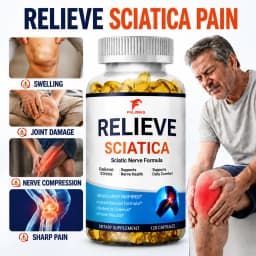 Relieve Sciatica Capsules, Support Lower Lumbar Sciatic, Hip, Thigh, Leg, Foot, Nerve & Joint Health, Relax Muscles, Flexibility