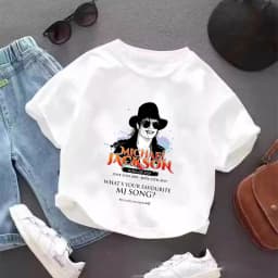 Vintage Michael Jackson Graphic T-shirt Summer Tops Short Sleeve Boys Clothes Fashion Hip Hop Casual Shirts Birthday Gifts Tees