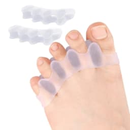 2pcs=1pair New Protective Toes Separator Suitable Bunion Corrector Material Soft Gel Straightener Spacers Stretchers Care Tool