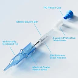 10/20PCS EMALLA Eliot Tattoo Cartridge Needles RL RS CM MG Disposable Sterilized EMALLA Official Genuine Cartridge Needles