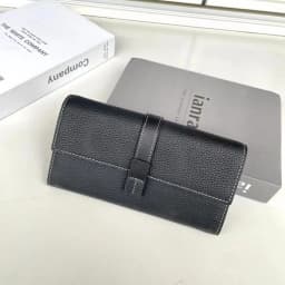 Luxury Genuine Leather Women Long Wallet Female Card Holder Clutch Bag Classic Ladies Fashion Design Leather Coin Purse