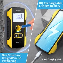 FNIRSI WD-01 WD-02 Metal Detector Wall Scanner with Newly Designed Positioning Hole for AC Live Cable Wires Metal Wood Stud Find