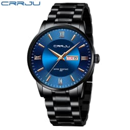 2021 CRRJU Top Brand Luxury Sport Watches Mens Quartz Wristwatch Fashion Watch Men 30ATM Waterproof Date Clock Relogio Masculino