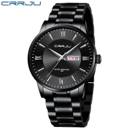 2021 CRRJU Top Brand Luxury Sport Watches Mens Quartz Wristwatch Fashion Watch Men 30ATM Waterproof Date Clock Relogio Masculino