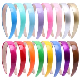 Colorful PU Headband 2.5CM Wide Headbands for Women Bright Color Soft Elastic Hair Hoop Girls Assorted Colors Hair Accessories