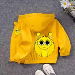 Sprunki PU Waterproof Jackets for Children Cartoon Anime Fashion Coats Boys Girls Autumn Winter Warm Windbreak Coat Kids Clothes