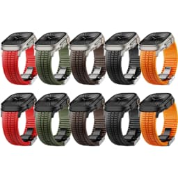 Silicone TPU Strap for Apple Watch Band Ultra 4 3 49mm 46mm 45mm 44mm Titanium Color Bracelet for IWatch Series 12 11 10 9 8 SE