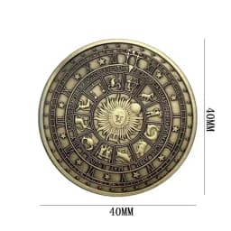 Lucky Challenge Coin Twelve Constellations Divination Tarot Zodiac Flipping Decision Making And Fun Quiet Cool Gadgets Stuff