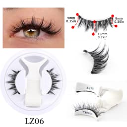 Magnetic Eyelashes No Glue Needed Reusable Natural Look 3D Faux Mink Lashes Easy Apply Magnetic Lashes Set for Eye Makeup Tool