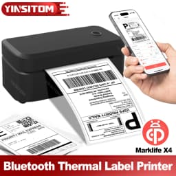 Marklife X4 Thermal Label Printer Portable Printer for 4x6 Mailing Packages Printing Bluetooth Automatic Label Recognition 2026