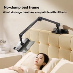 Tablet Holder Lazy Bedside Phone Holder Cantilever Clamp Suitable for iPad, Multi-functional Switch Universal Stand