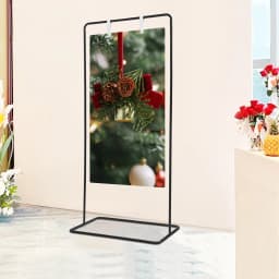 Floor Standing Wedding Welcome Sign Stand, Detachable Wedding Sign Holder, 80*50*175cm Standing Display Rack For Activities, Party