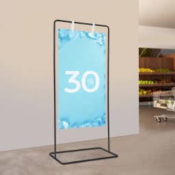 Floor Standing Wedding Welcome Sign Stand, Detachable Wedding Sign Holder, 80*50*175cm Standing Display Rack For Activities, Party