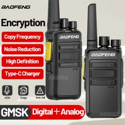 Baofeng BF-V12D GMSK Digital Walkie Talkie UHF Encrypted Call Noice Reduction HD Radio Wireless Copy Frequency Two Way Ham Radio