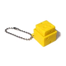 Calming Keychain Keys Finger Button Anti-stress Toys Coffee Ice Cream Cheese Food Funny Decompression Gifts for Children Adults
