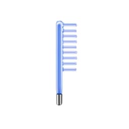 3PCS Hair Comb Dandruff Removal Glass Smoothes Hair Comb Shaped Probe For High Frequency Electrotherapy Instrument Purple Light