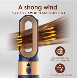 5 In 1 Professional Hair Dryer Hot Air Comb Brush With Curling Iron And Hair Straightener For Salon Quality Hair Styling