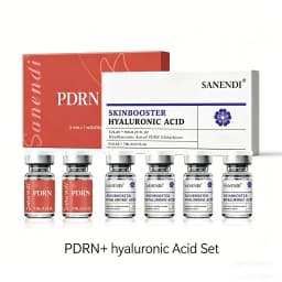 Sanendi PDRN Salmon DNA Serum for Facial Dr.Pen Essence VC NAD+ Hydro Glow GSH Glow Booster Korean Skincare Hydration 7ml*5