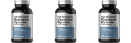 Magnesium Glycinate 1330mg (Elemental Magnesium) 250 Capsules Chelated Buffered Minerals Non-GMO Gluten Free Dietary Supplement