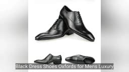 Black Dress Shoes Oxfords for Mens Luxury Business Party Banquet Daily Retro Genuine Leather Shoe Lace-up Handmade Wedding Shoes