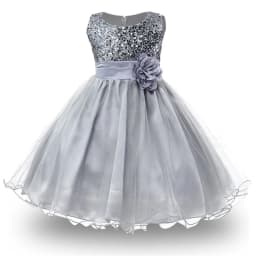 Baby Children Girl Dress NEW Kids Ceremonies Party Summer Princess Wedding Party Dress Sequins Sleeveless For Girls Clothes