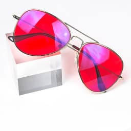 Blue Light Protection Eyewear Women Red Lens Glasses Men Better Sleep Night Improve Improve Sleep Insomnia Metal Frame 3 Size